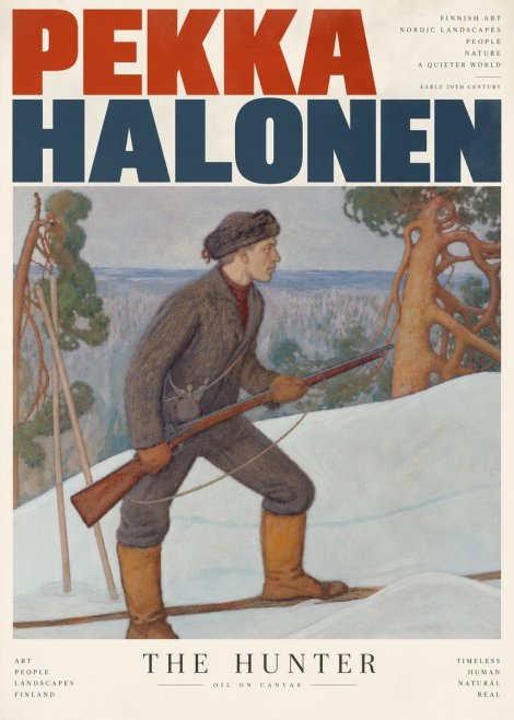 Pekka Halonen The Hunter No5 - Poster