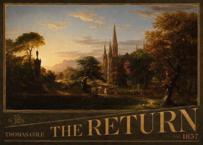Thomas Cole The Return III No5 - Poster