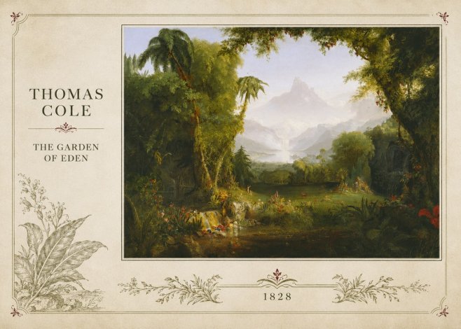 Thomas Cole The Garden of Eden II No2 - Poster