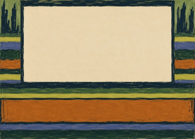 Max Pechstein Art Deco Landscape Frame No4 - Poster