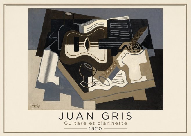 Juan Gris Guitare Et Clarinette No3 - Poster