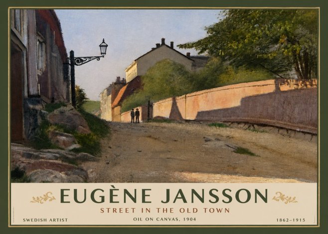 Eugène Jansson Street in the Old Town No3 - Poster