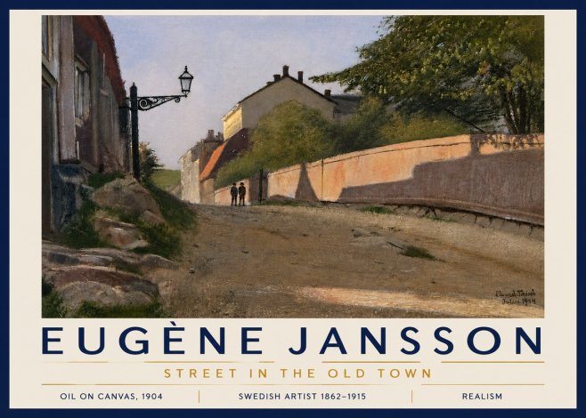 Eugène Jansson Street in the Old Town No5 - Poster