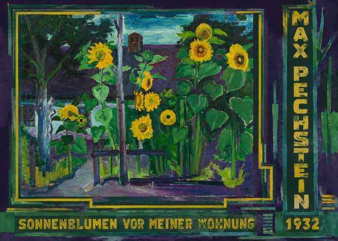 Max Pechstein Sonnenblumen Vor Meiner Wohnung No3 - Poster