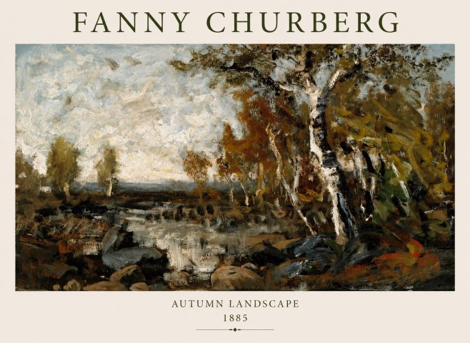 Fanny Churberg Autumn Landscape No1 - Poster