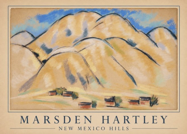 Marsden Hartley New Mexico Hills No4 - Poster