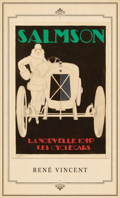 René Vincent Salmson La Nouvelle 10Hp Les Cyclecars No4 - Poster