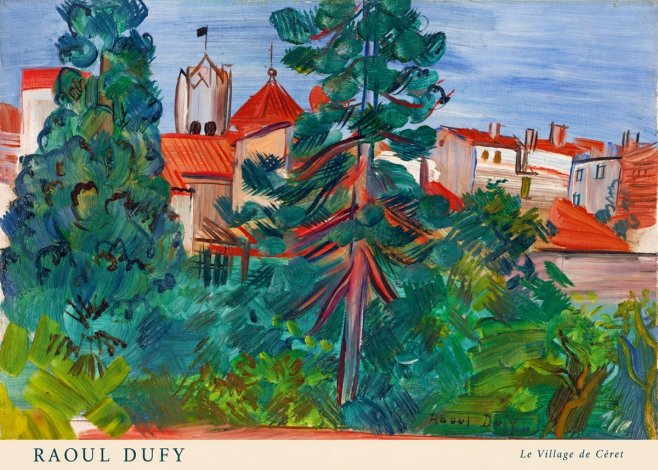 Raoul Dufy Le Village De Céret No5 - Poster