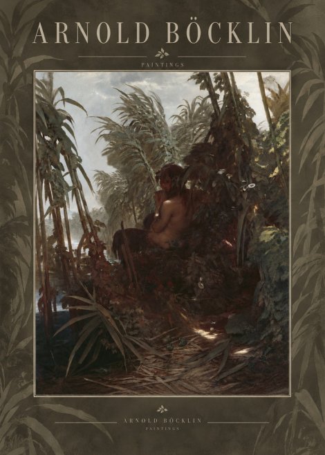 Arnold Böcklin Faun Playing the Panpipes No6 - Poster
