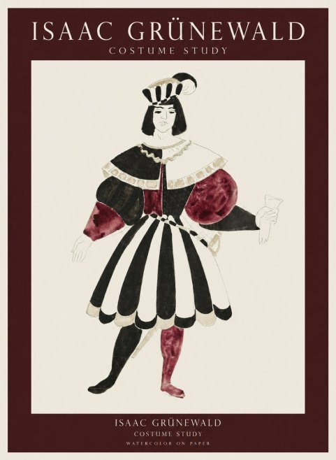 Isaac Grünewald Costume Study VIII No1 - Poster
