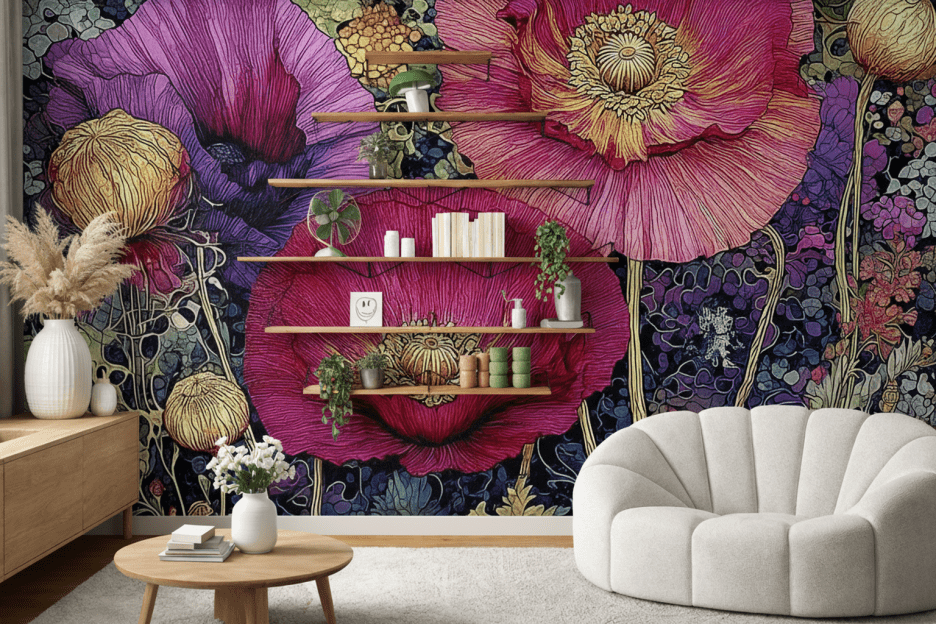 Silken Wildflower Tapestry