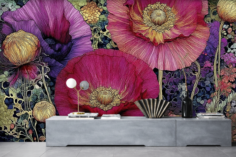 Silken Wildflower Tapestry