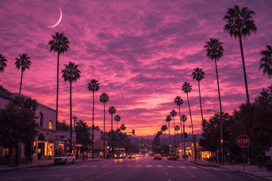 Twilight Palms