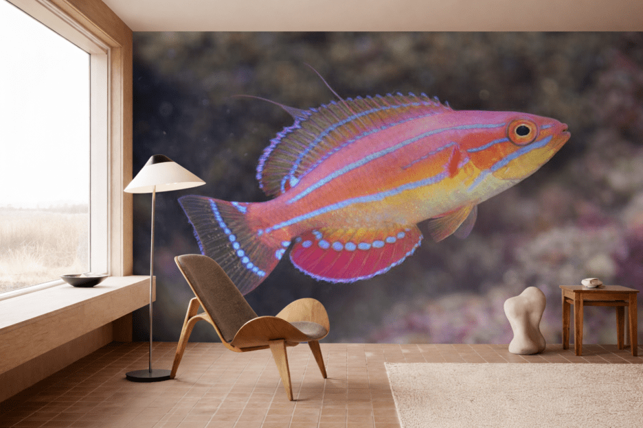 Vivid Coral Mirage