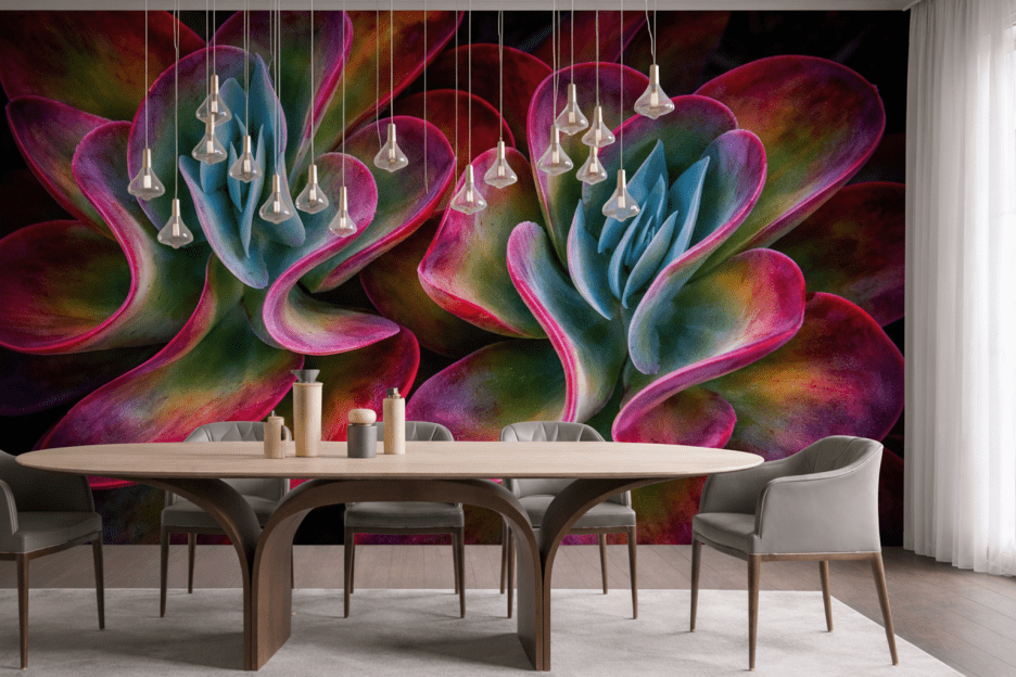 Vibrant Succulent Veil