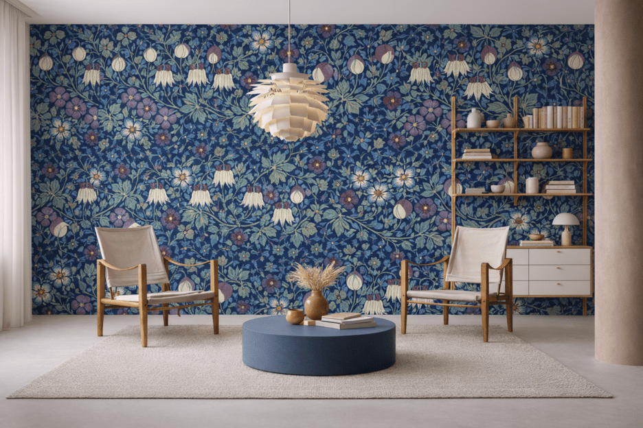 Lunar Blossom Tapestry