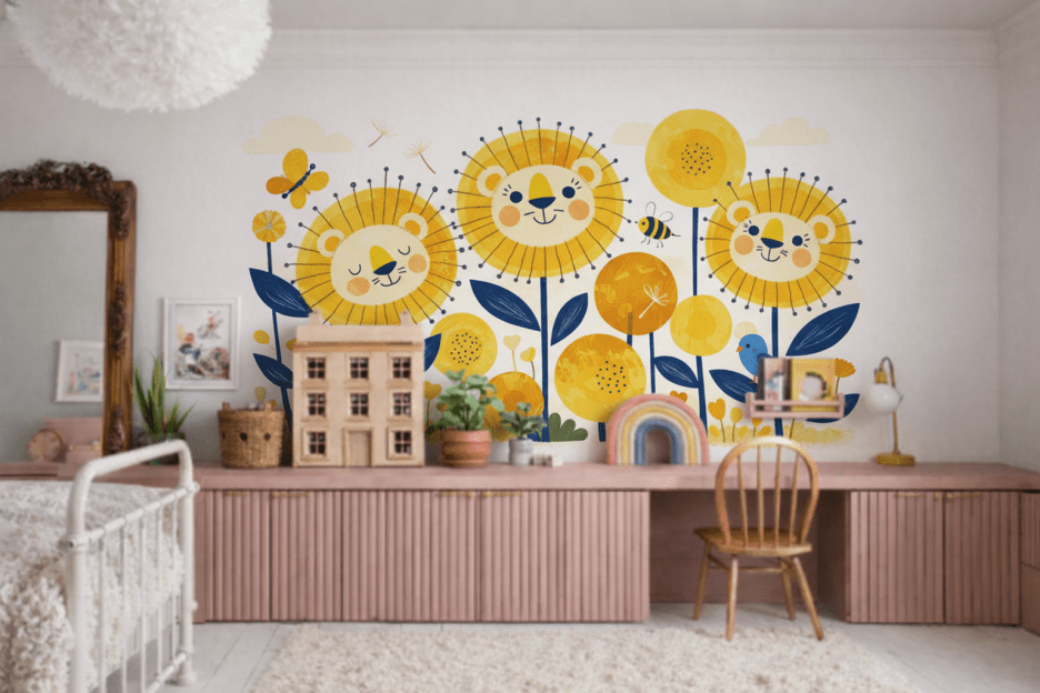 Cheerful Gerbera Mural