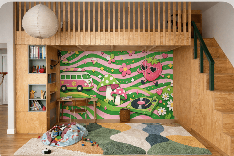 Retro Sunshine Mural