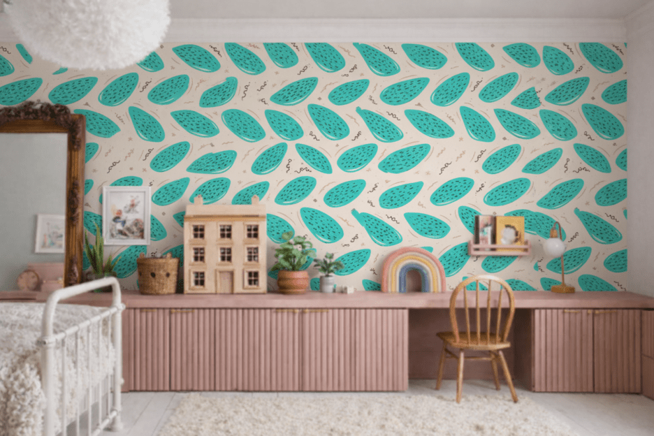 Aqua Streaks Motif