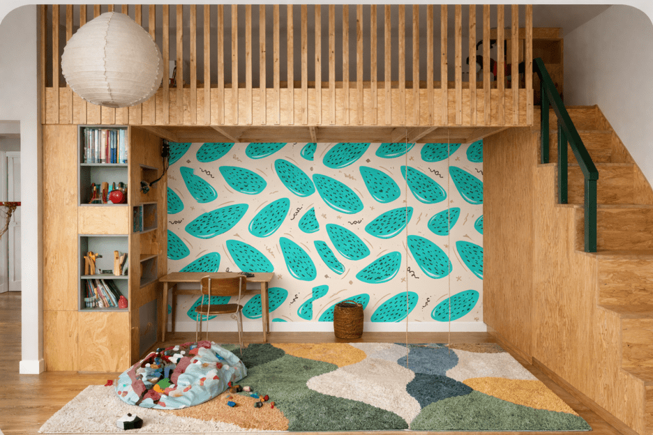 Aqua Streaks Motif