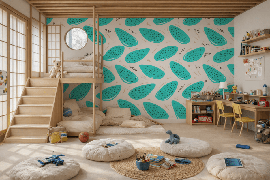 Aqua Streaks Motif