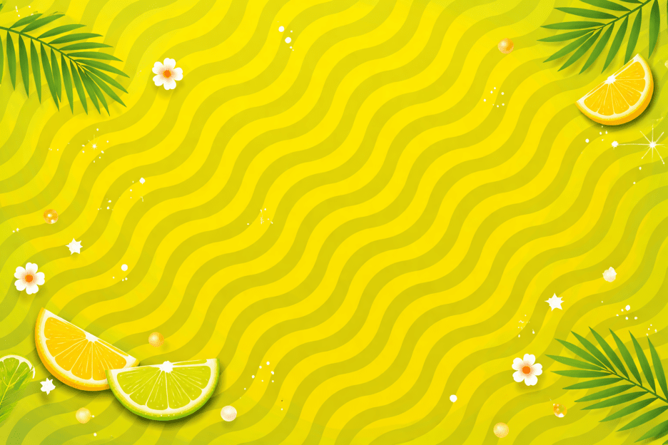 Luminous Citrus Wave
