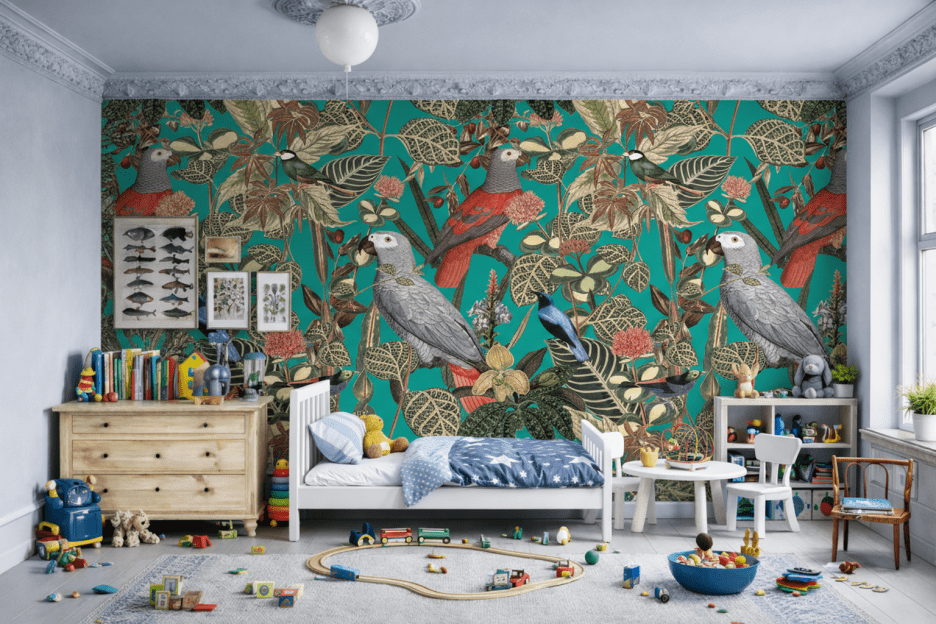 Verdant Avian Tapestry