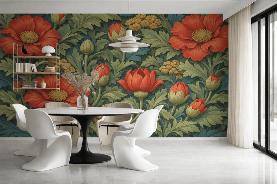 Crimson Blossom Canopy