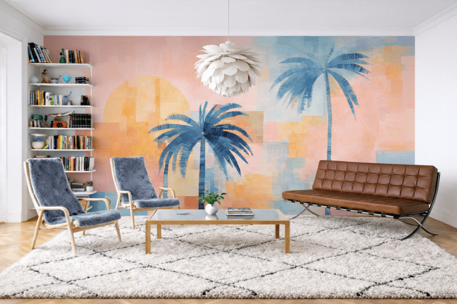 Sunset Palms Mural