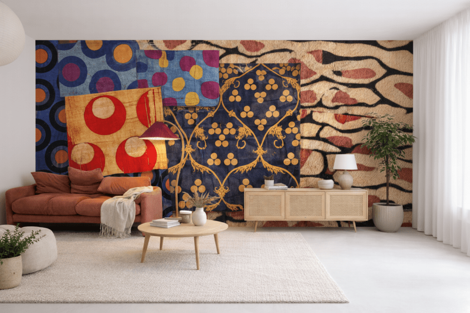 Rippled Textile Mosaic