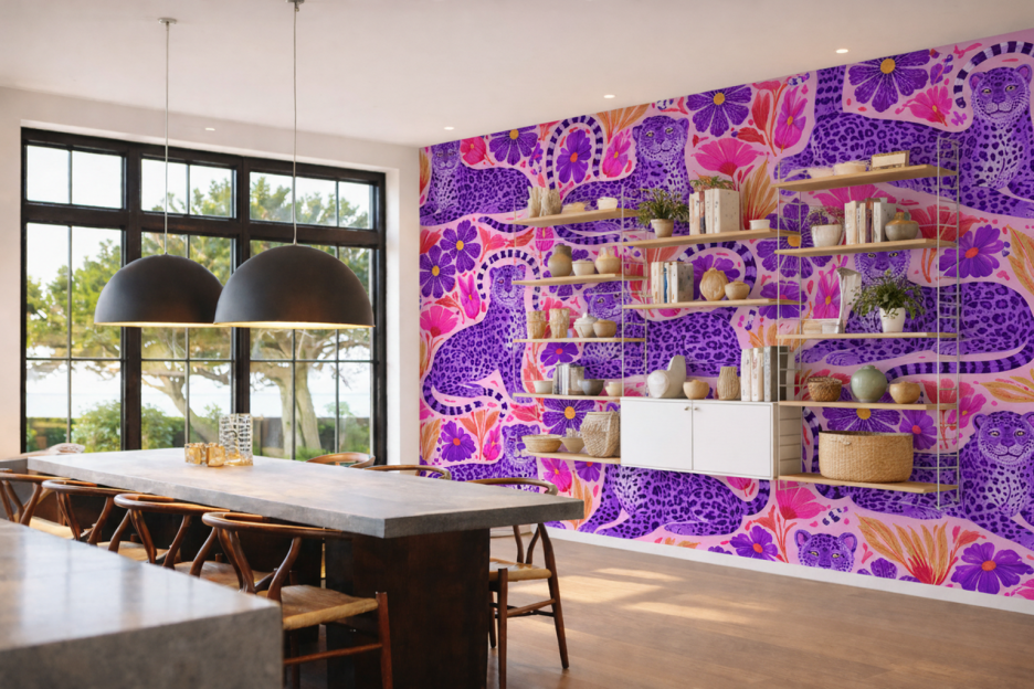 Frosted Feline Tapestry