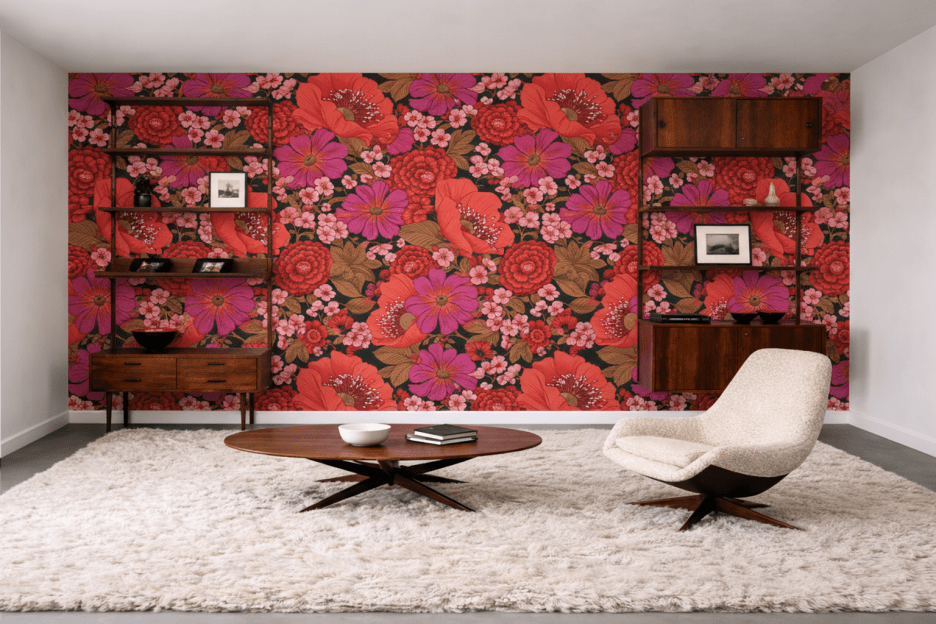 Crimson Petal Tapestry