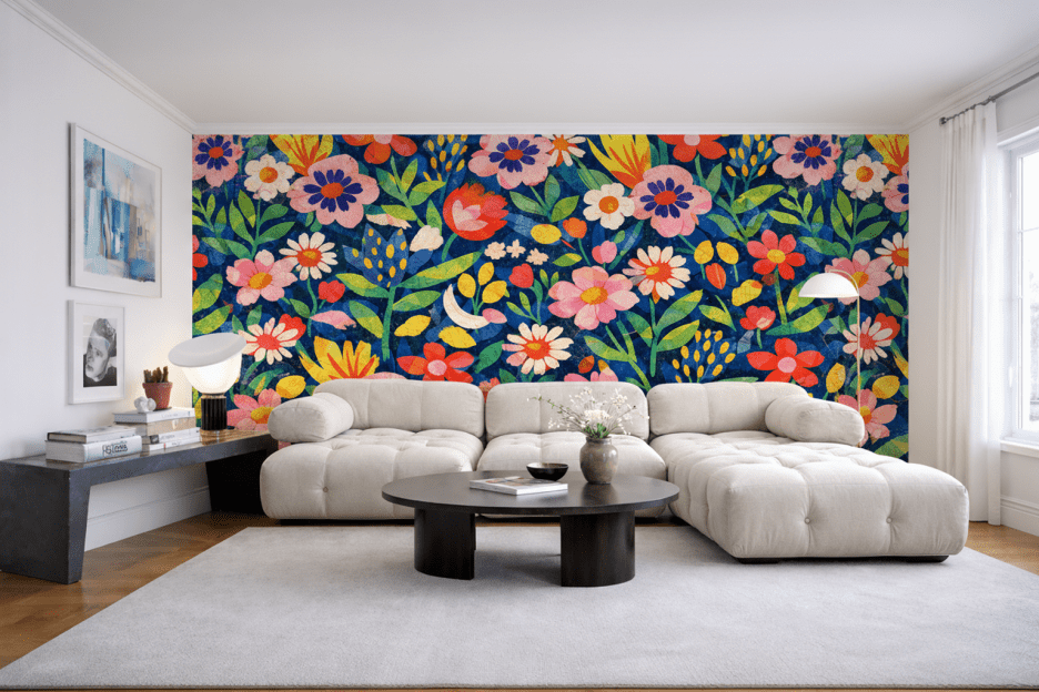 Vibrant Floral Mosaic