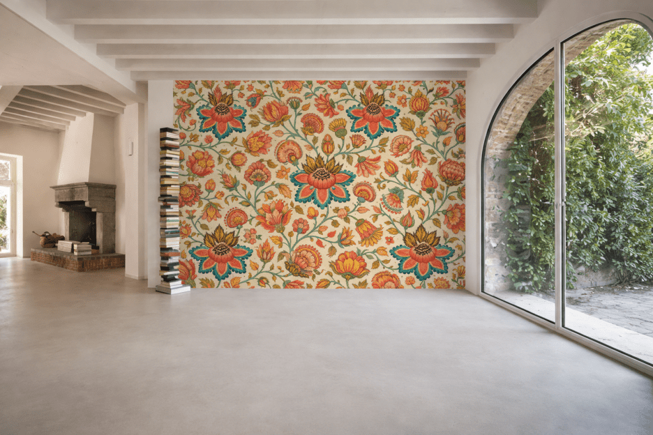 Radiant Blossom Tapestry