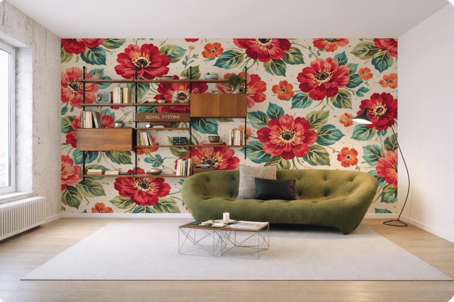 Verdant Floral Mosaic