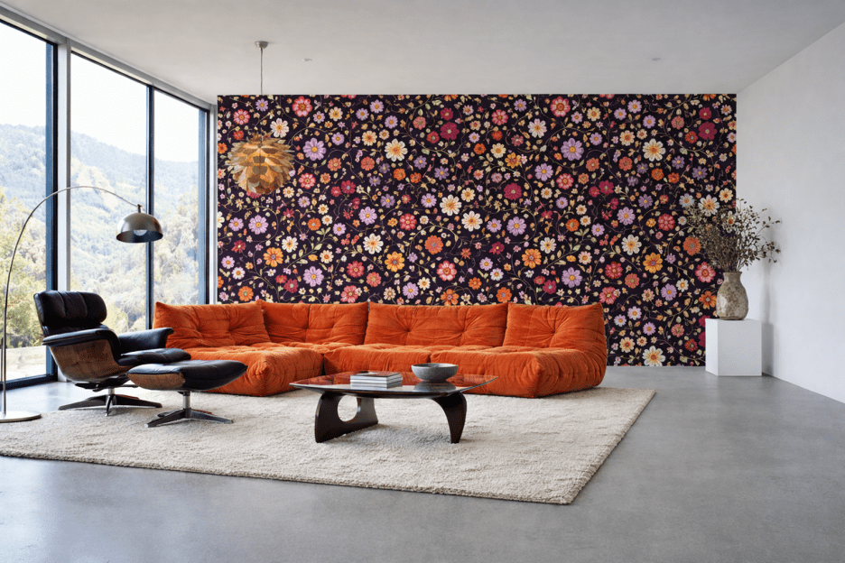 Saffron Blossom Tapestry