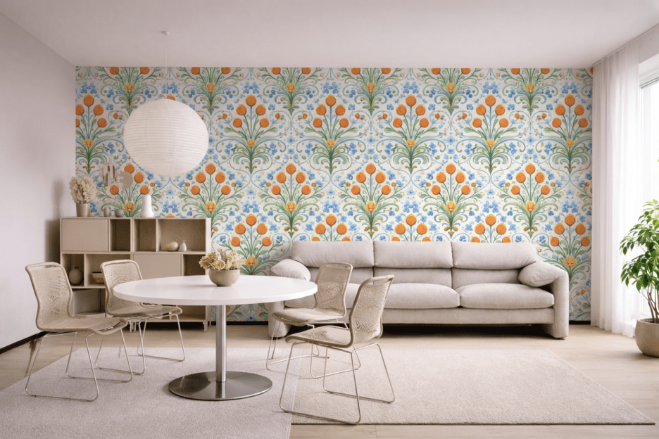 Amber Blossom Tapestry