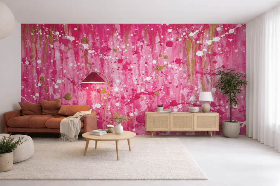 Splattered Silken Canvas