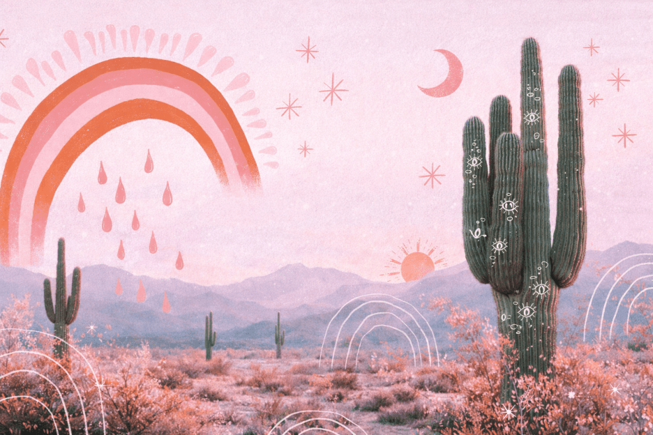 Arid Rainbow Dreamscape