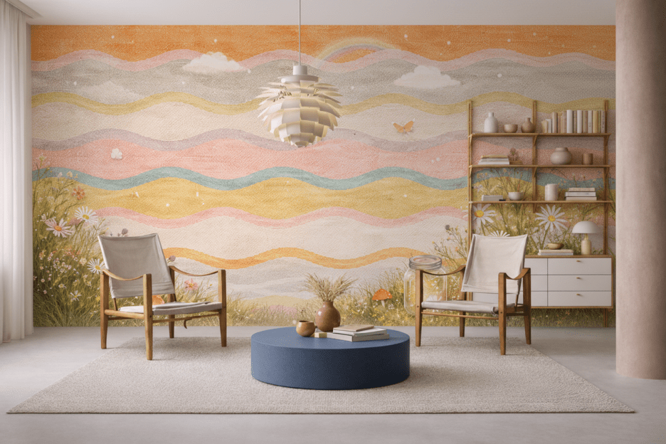 Whimsical Meadow Waves