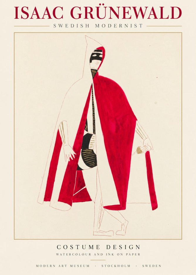 Isaac Grünewald Costume Design I No1 - Poster