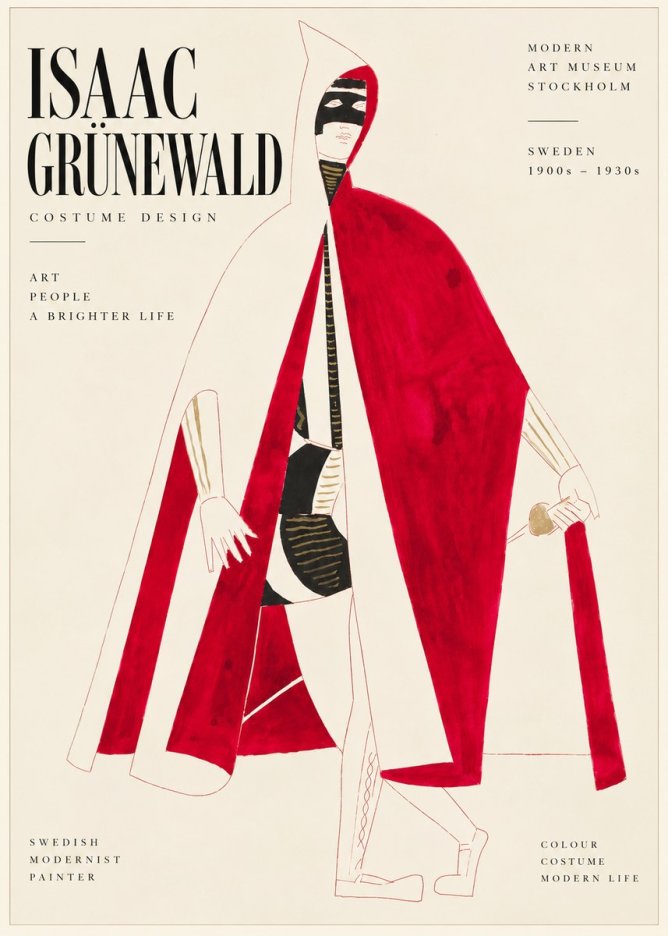 Isaac Grünewald Costume Design I No6 - Poster