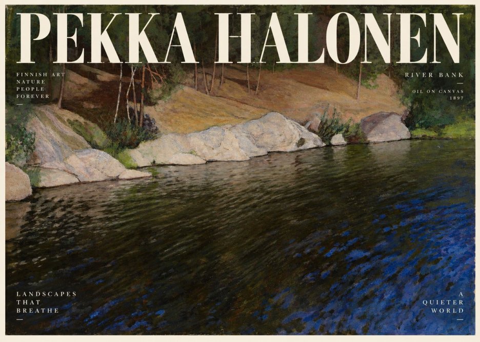 Pekka Halonen River Bank No2 - Poster