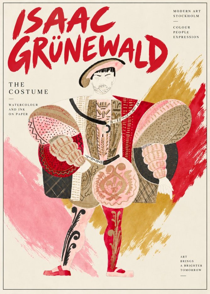 Isaac Grünewald The Costume I No5 - Poster