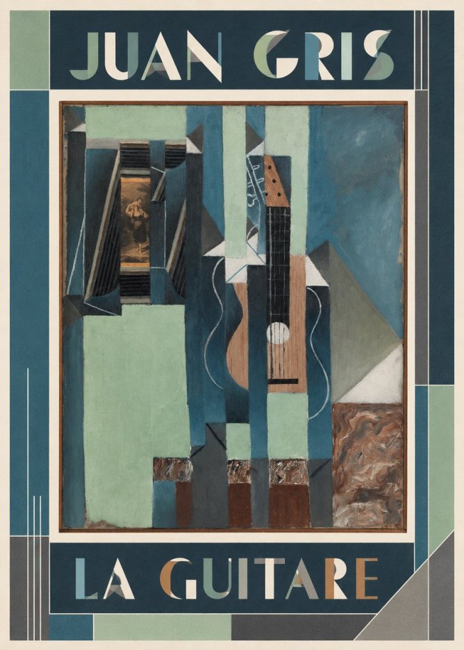 Juan Gris La Guitare No1 - Poster