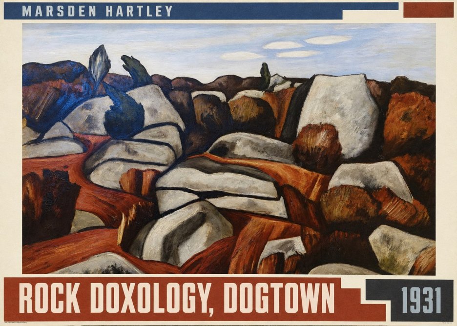 Marsden Hartley Rock Doxology, Dogtown No5 - Poster