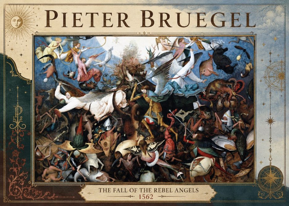 Pieter Bruegel The Fall of the Rebel Angels I No4 - Poster