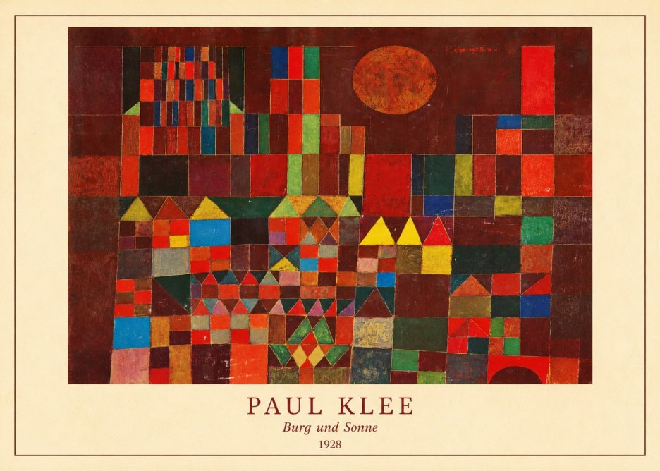Paul Klee Burg Und Sonne No4 - Poster
