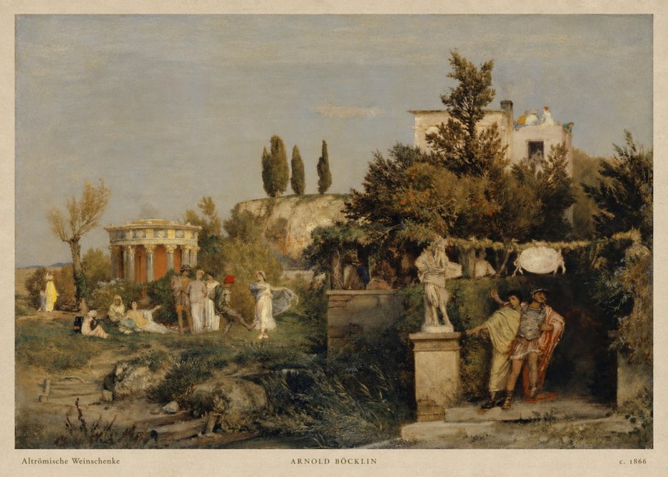 Arnold Böcklin Altrömische Weinschenke No2 - Poster