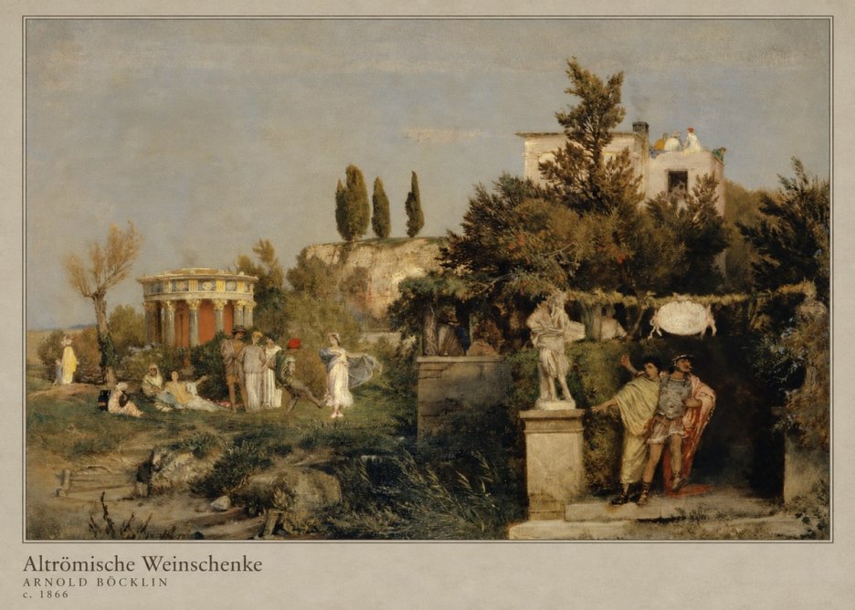Arnold Böcklin Altrömische Weinschenke No4 - Poster